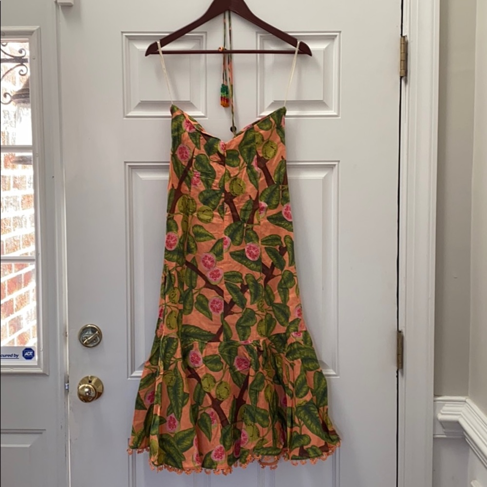 Anthropologie Farm Rio Guava Women's Midi Dress S - Picture 7 of 7